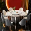 Modern and simple restaurant set, solid wood dining table and chair set, available in multiple colors for family dining furniture Item Picture